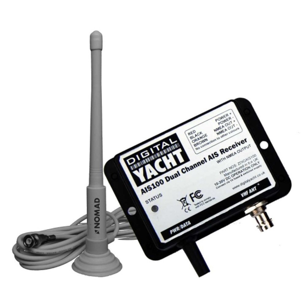 Digital Yacht AIS100 AIS USB Receiver w/QMax Portable Antenna Digital Yacht AIS100 AIS USB Receiver w/QMax Portable Antenna