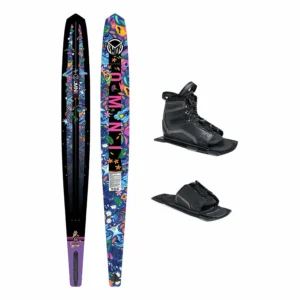 HO Girl's Future Omni Jungle Slalom Ski w/ Stance UltraLite Binding and Adjustable Rear Toe Plate