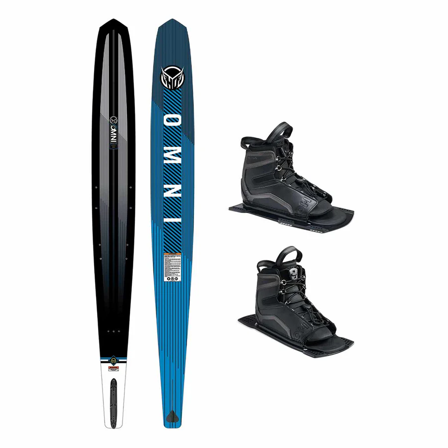 HO Omni Slalom Ski w/ Double Stance UltraLite Bindings 1 HO Omni Slalom Ski w/ Double Stance UltraLite Bindings