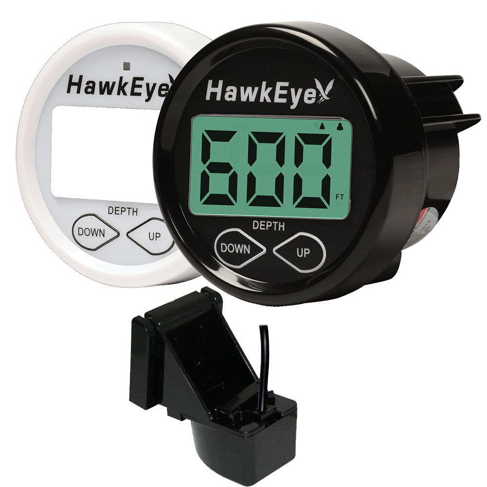 Hawkeye DepthTrax In-Dash Digital Depth & Temp Gauge - Transom Mount Hawkeye DepthTrax In-Dash Digital Depth & Temp Gauge - Transom Mount