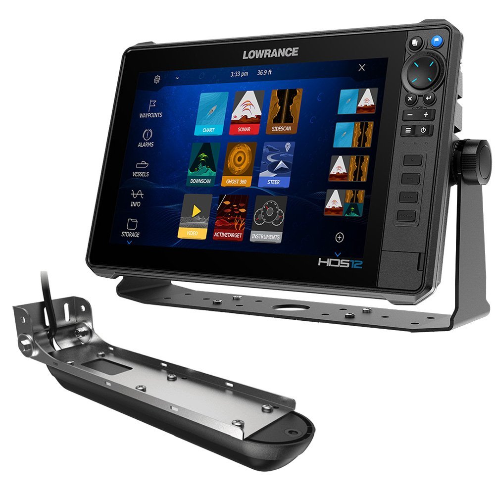 Lowrance HDS PRO 12 w/Preloaded C-MAP DISCOVER OnBoard & Active Imaging 3-in-1 Transom Mount Transducer 1 Lowrance HDS PRO 12 w/Preloaded C-MAP DISCOVER OnBoard & Active Imaging 3-in-1 Transom Mount Transducer