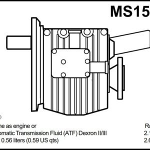 NEW Volvo Penta MS15L 2.63 Marine Gearbox