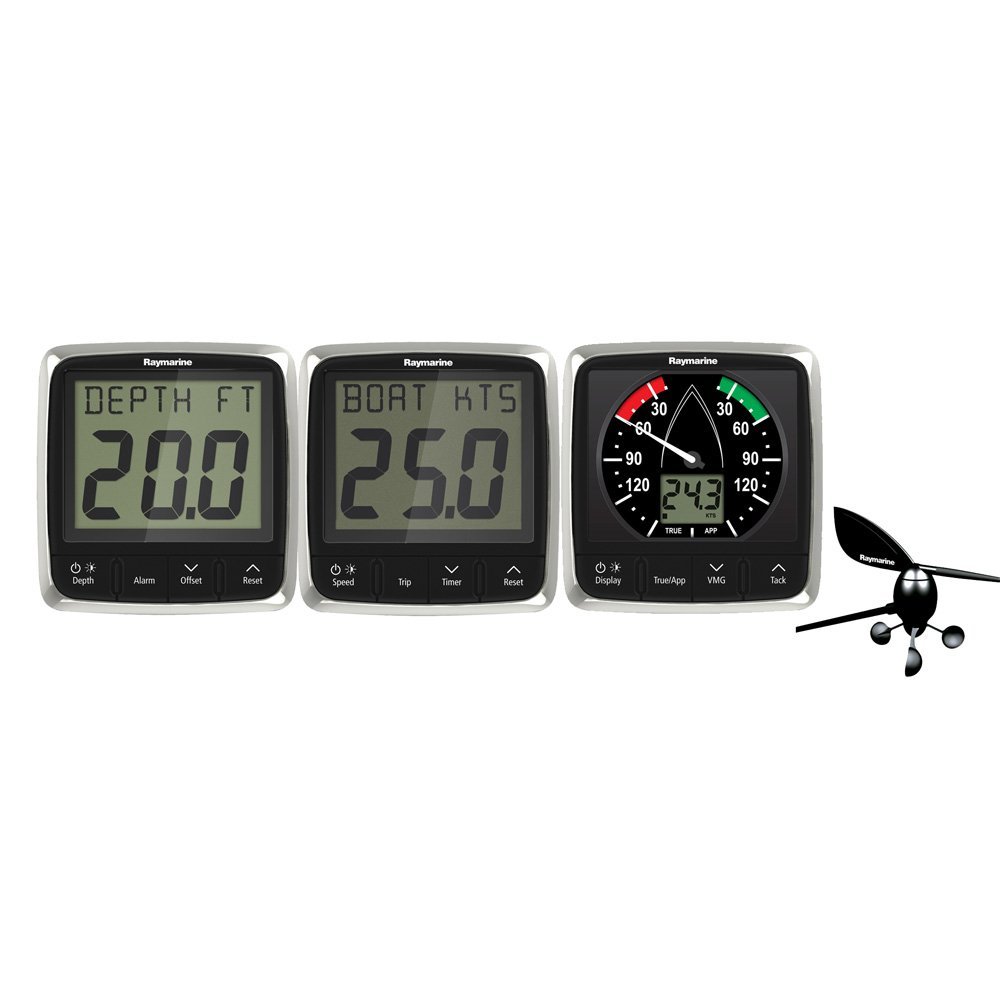 Raymarine i50/i60 Wind, Speed, Depth System Pack w/Transducers Raymarine i50/i60 Wind, Speed, Depth System Pack w/Transducers