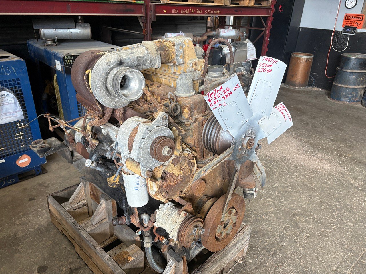 1987 Caterpillar 3306B-DITA 270Hp Diesel Engine 4 1987 Caterpillar 3306B-DITA 270Hp Diesel Engine - Image 4