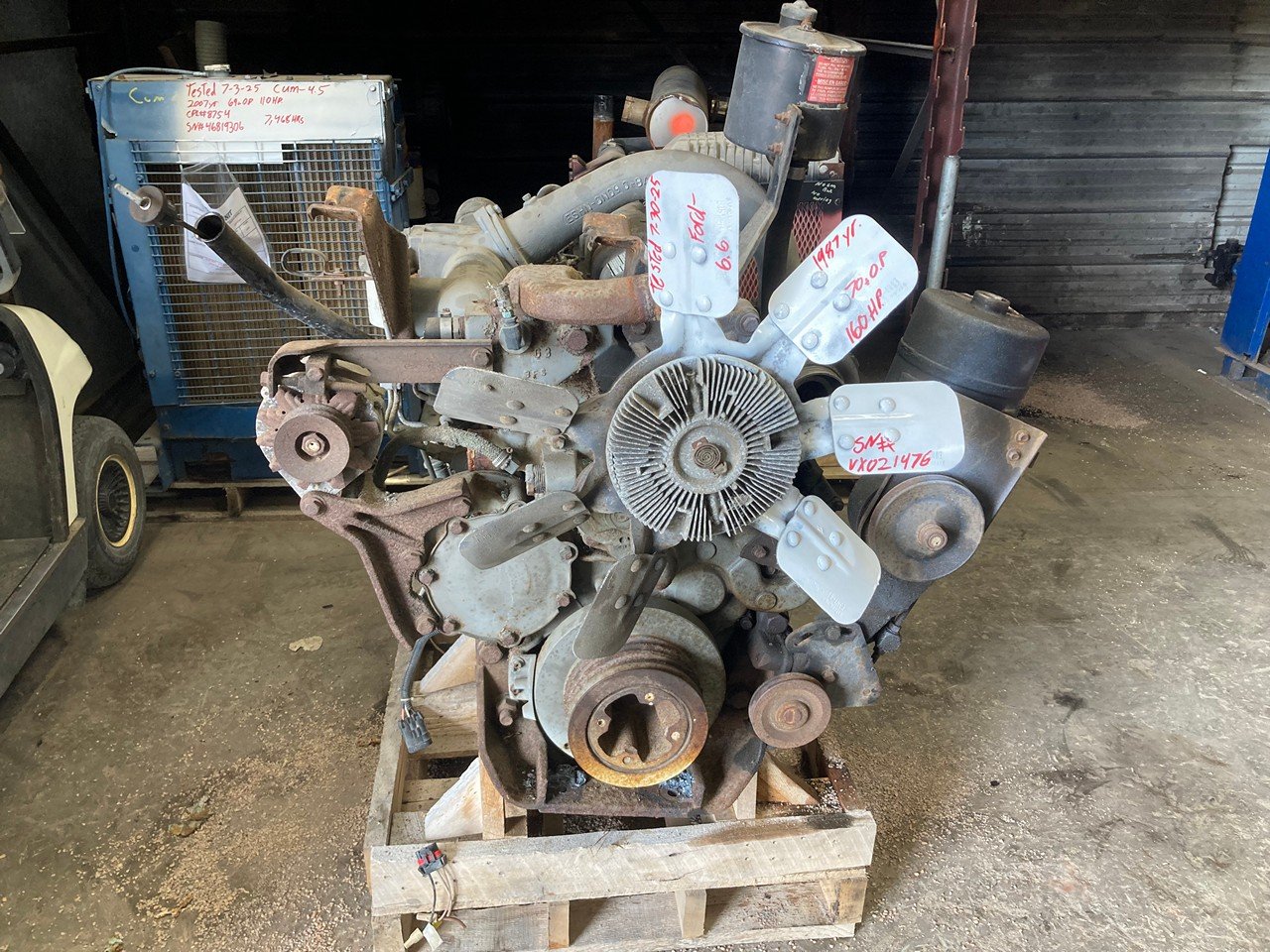 1987 Ford 6.6L 160hp Diesel Engine 1987 Ford 6.6L 160hp Diesel Engine - Image 4